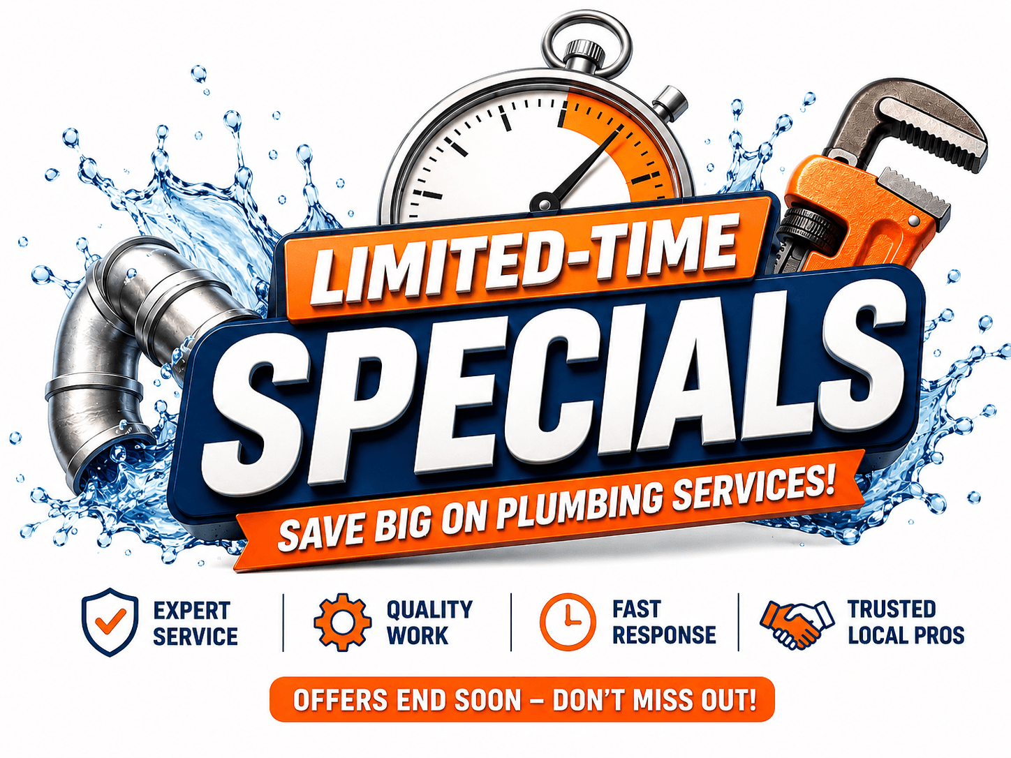 Free Flo Rooter limited-time plumbing specials